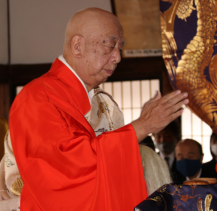 令和2年10月18日、米泉寺本堂において厳修された施餓鬼法要