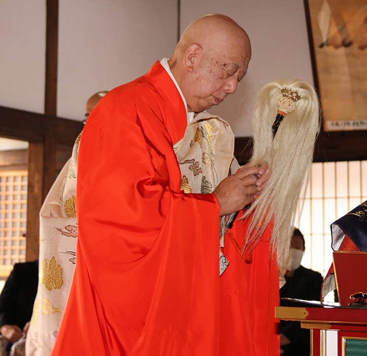 令和2年10月18日、米泉寺本堂において厳修された施餓鬼法要